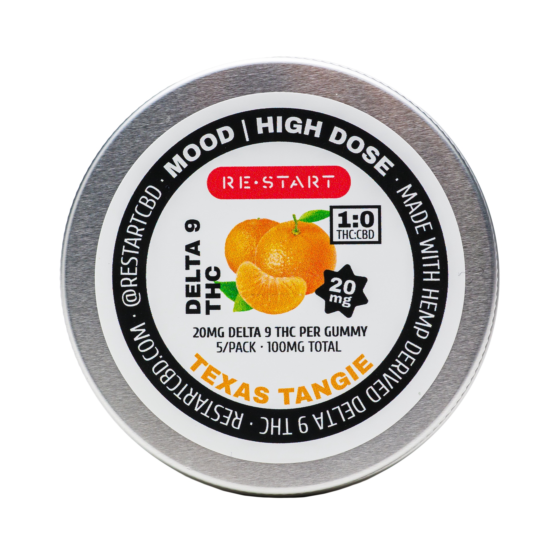 Delta 9 THC 20MG Gummies Texas Tangie / 5-count